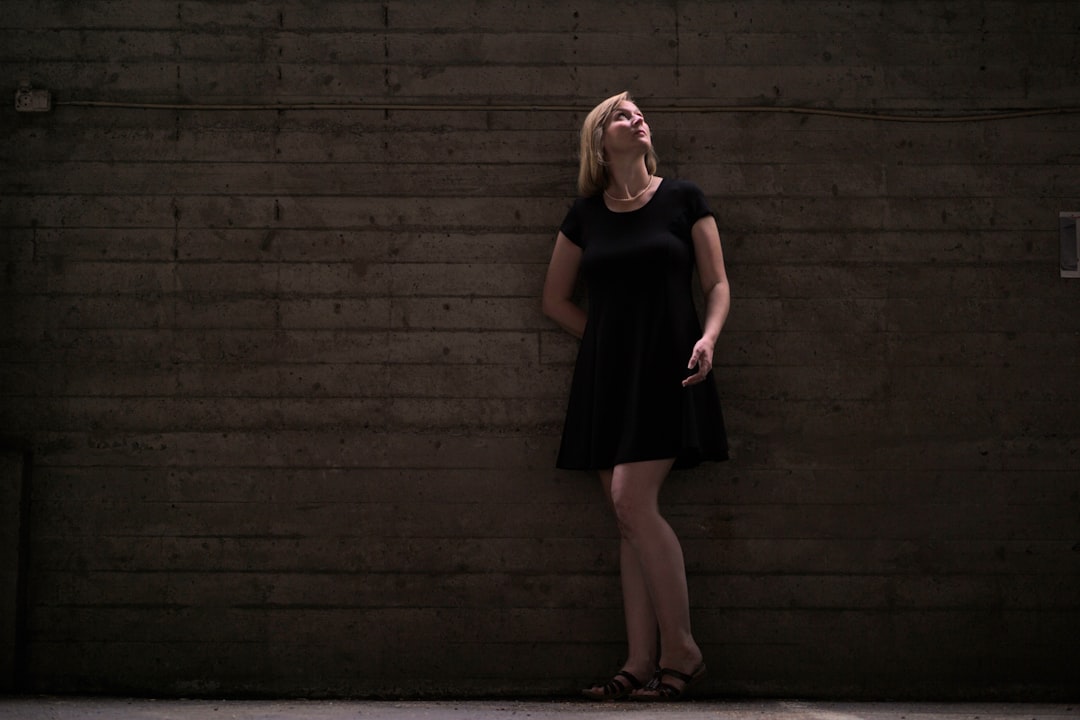 Photo black white dress