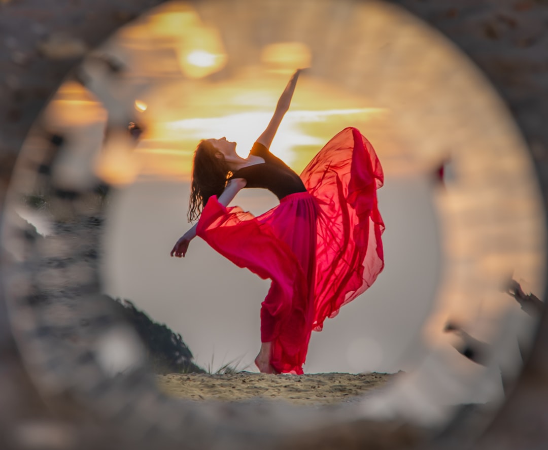Photo red dress