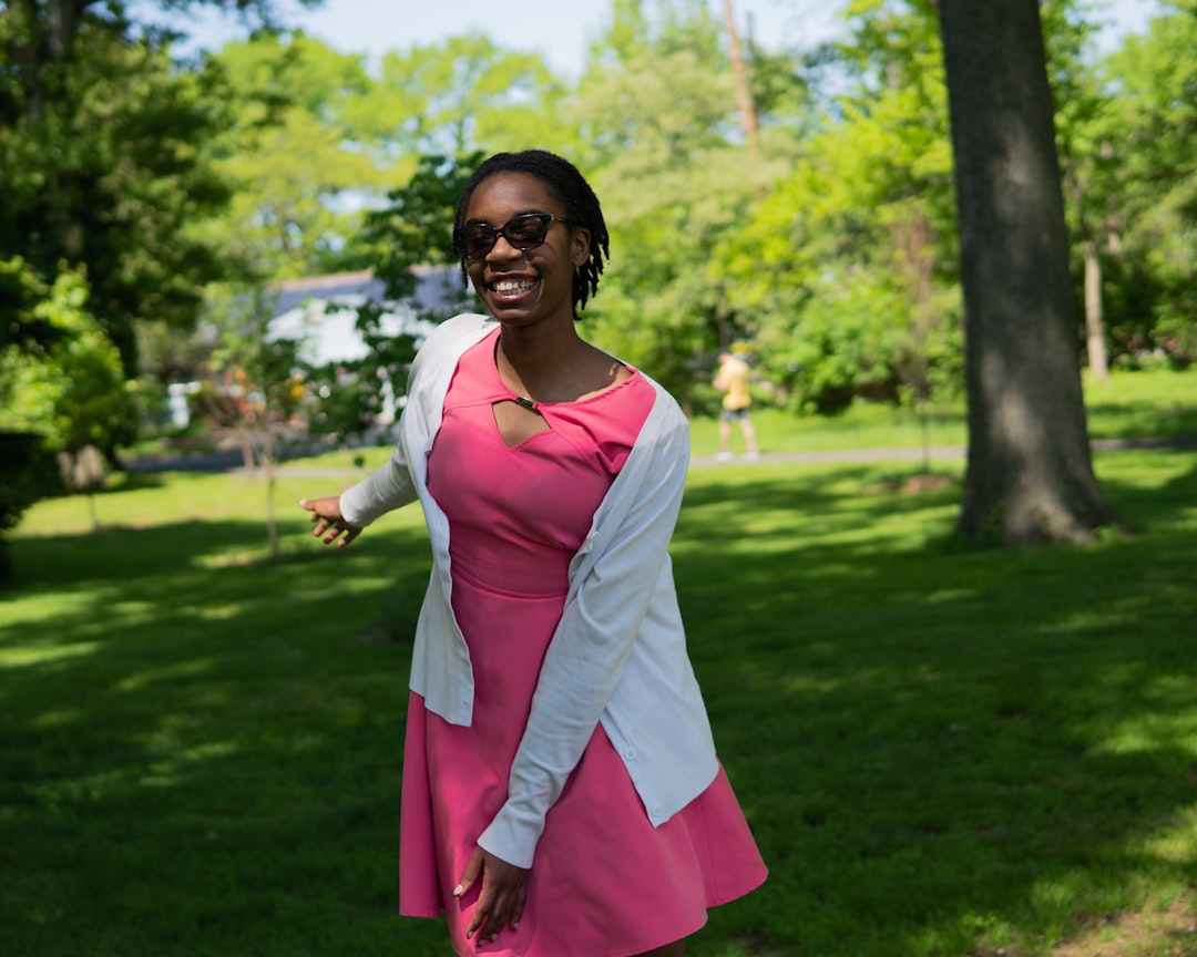 Photo fuchsia dress