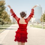 Photo flared dress