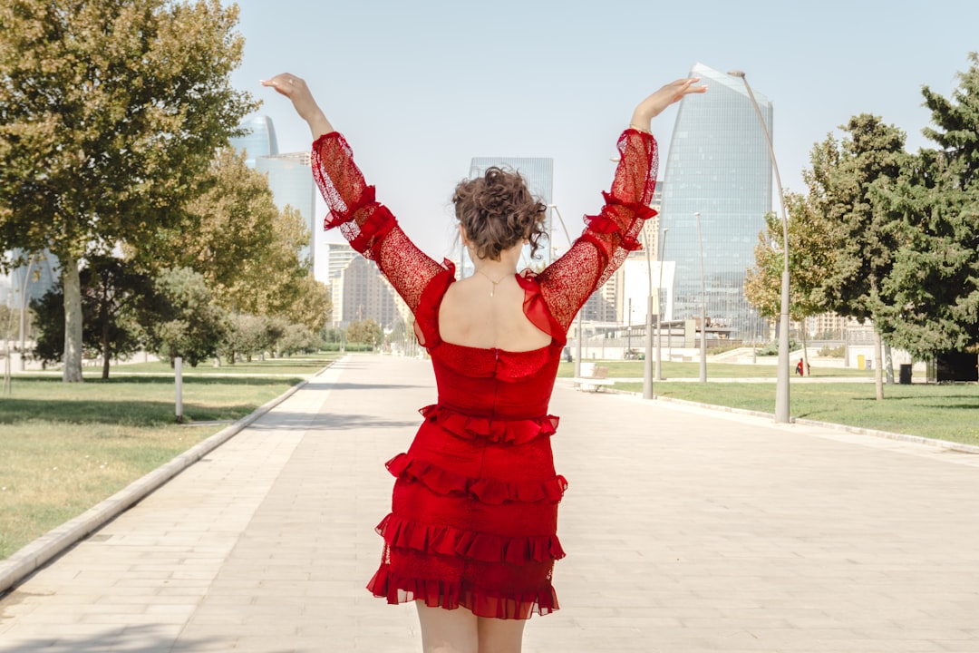 Photo flared dress